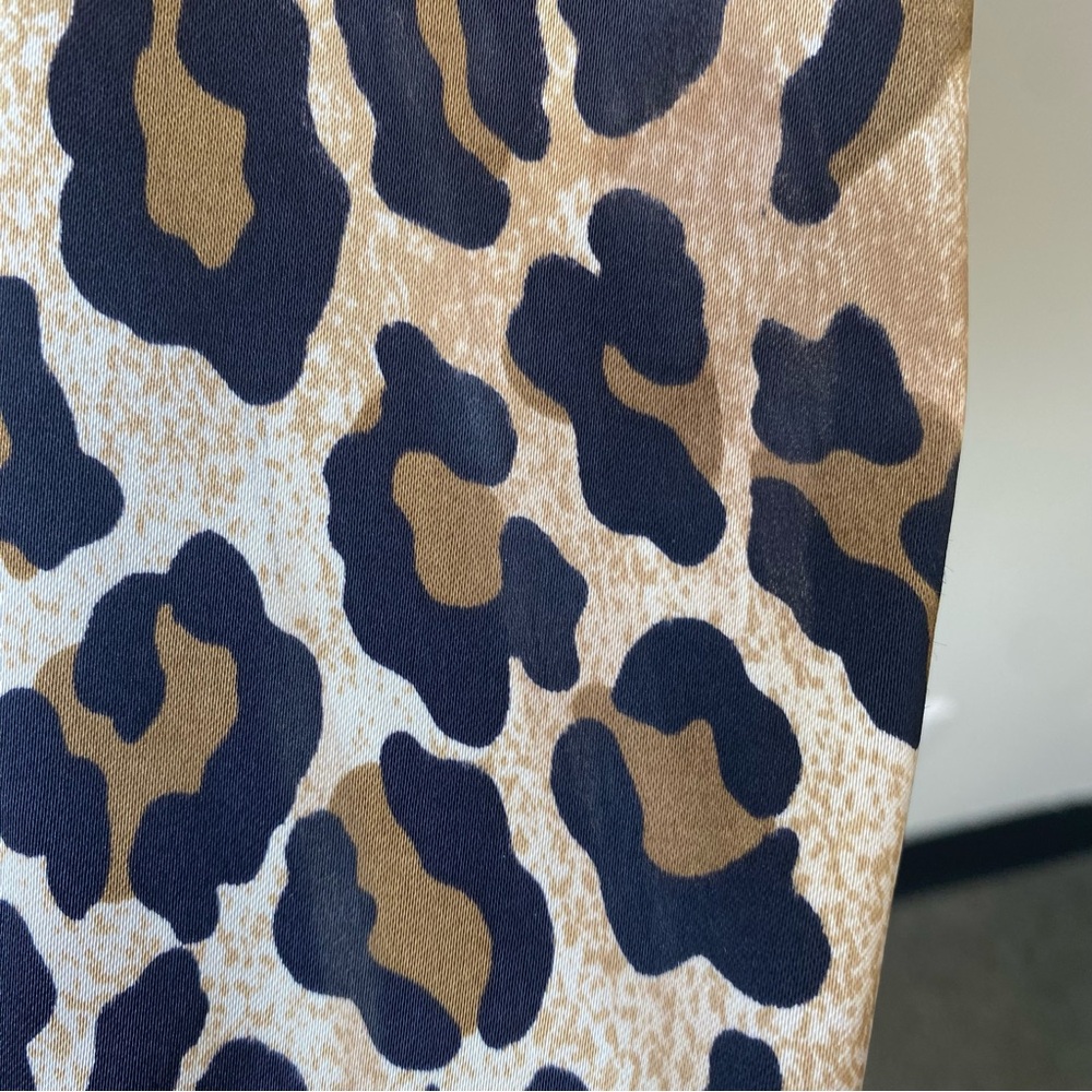 VTG Cache Animal Print Cocktail Mini Dress - Black and Tan - Picture 6 of 7